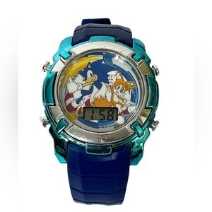 Sonic The Hedgehog Kids Accutime Digital Wristwatch With Lights Blue Band